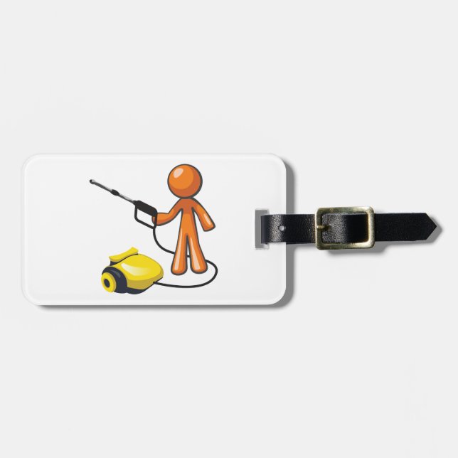 Einsatz eines Druckreinigers Gepäckanhänger (Vorderseite horizontal)