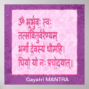 Einsatz für GAYATRI Mantra Poster
