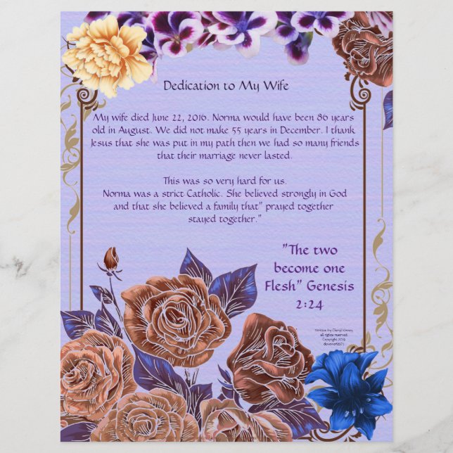 Einsatz für meine Ehefrau Personalisiert Paper (Vorderseite)