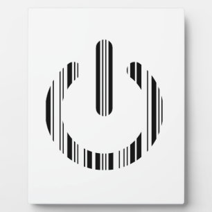 EINSCHALTTASTE BAR CODE Einschaltmuster-Design Fotoplatte