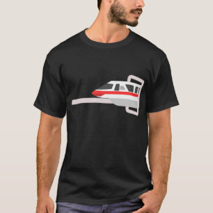 Einschienenbahn-Rot T-Shirt