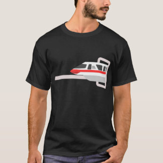 Einschienenbahn-Rot T-Shirt