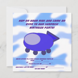 Einschiff-Happy-Birthday-Einladungskarte Einladung