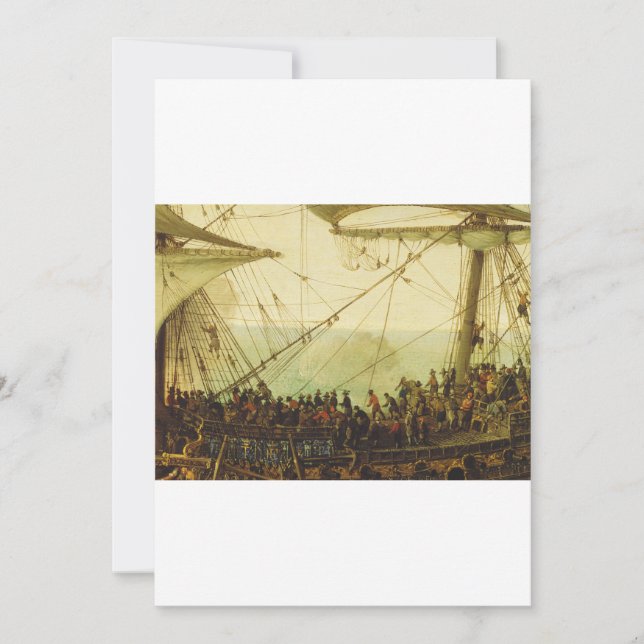 Einschiffung der Elector Palatine Einladung (Vorderseite)