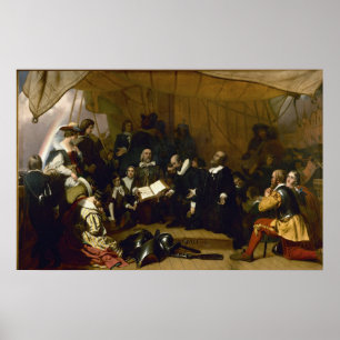 Einschiffung der Pilger Poster