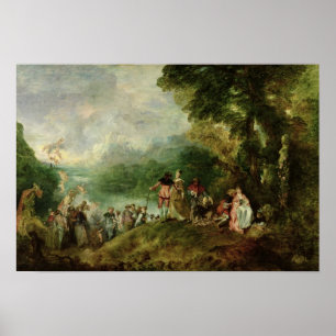 Einschiffung für Cythera, 1717 Poster