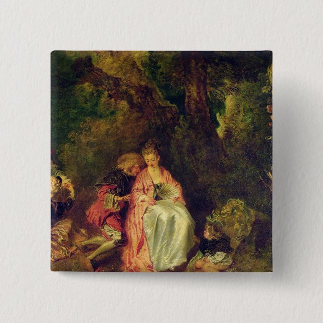 Einschiffung für Cythera, c.1717 Button (Vorderseite)