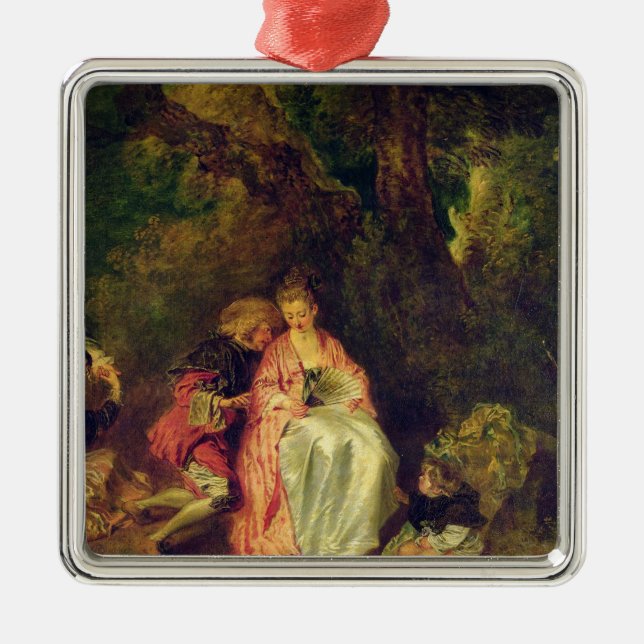 Einschiffung für Cythera, c.1717 Ornament Aus Metall (Vorne)