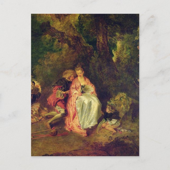 Einschiffung für Cythera, c.1717 Postkarte (Vorderseite)