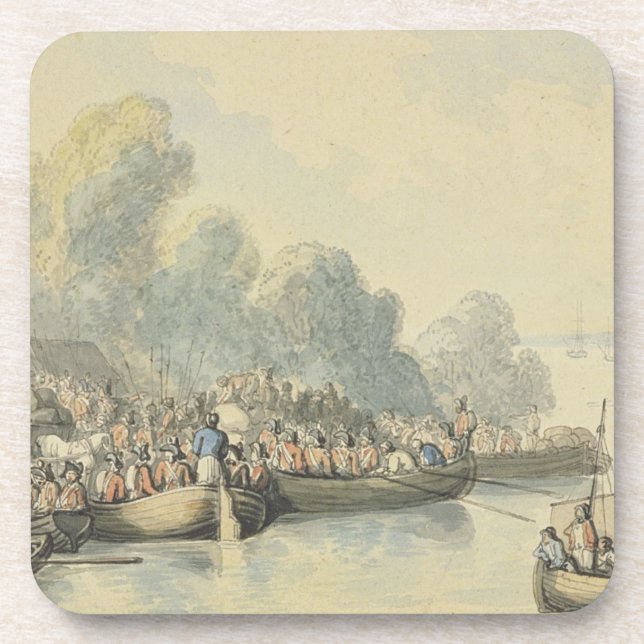 Einschiffung in Southampton am 20. Juni nach Lord Untersetzer (Vorderseite)