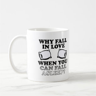 Einschlafen in der Liebe Funny Mug oder Travel Mug Tasse