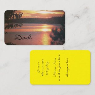 Einschließkarte für den Vater Begleitkarte