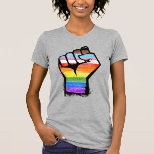 Einschließlich Progress Pride Fist T-Shirt