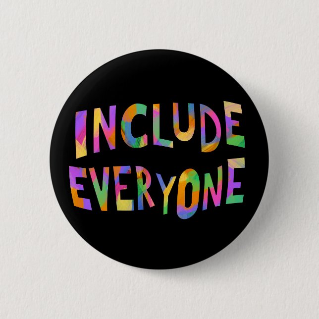 Einschließlich Typografie Neurodiversity Button (Vorderseite)