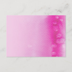 EINSCHLIESSUNGS-KARTE:: ombre Aquarell fuschia Begleitkarte