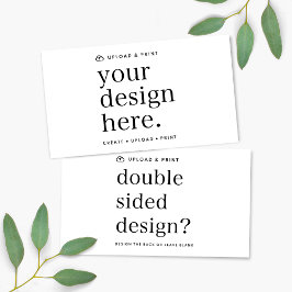 Einschließungskarte Ihr Design-Upload Begleitkarte