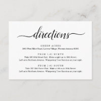 Einschlusskarte für die Richtung - Einfach