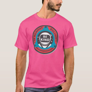 Einschüchternder rosa Shirt-Antitag Im gegen die T-Shirt