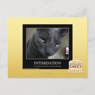 Einschüchterung Postkarte
