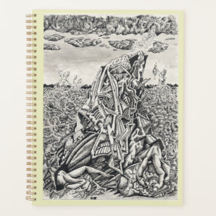 Einschüchterung, zeichnend Tinte Planer