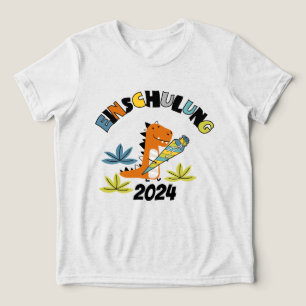 Einschulung 2026 - Dino mit Schultüte Tri-Blend Shirt