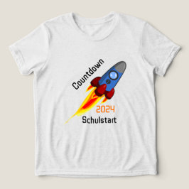 Einschulung - Countdown Schulstart 2026 - Rakete | Tri-Blend Shirt