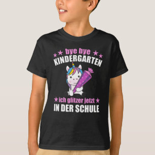 Einschulung Kindergarten Glitzer T-Shirt