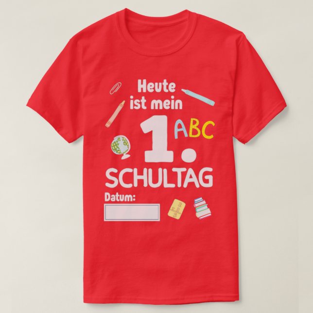 Einschulung von Schulkindern 31 T-Shirt (Design vorne)
