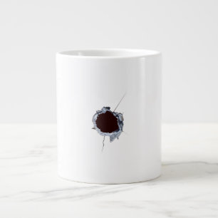 Einschussloch Jumbo-Tasse