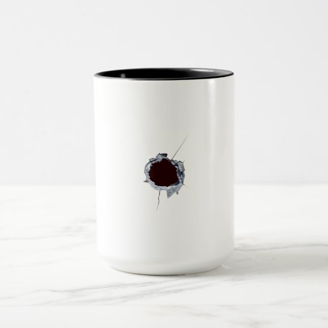Einschussloch Tasse (Zentrum)
