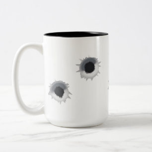 Einschussloch Zweifarbige Tasse