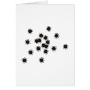 Einschusslöcher von einem Gewehr oder von einem