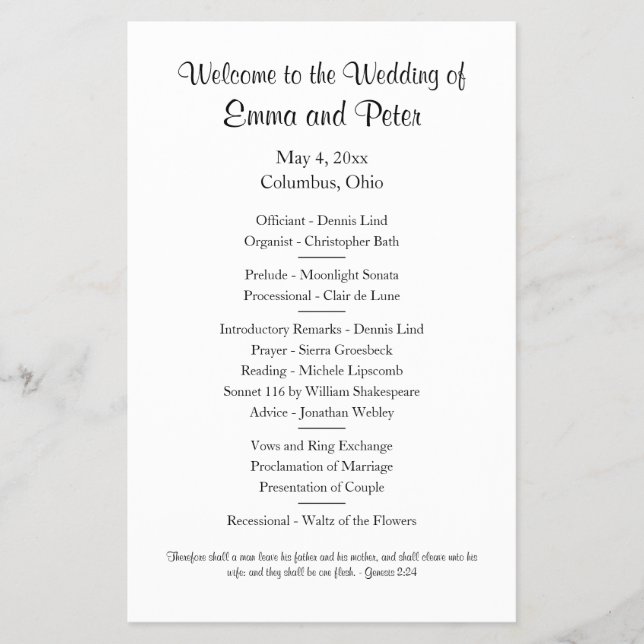 Einseitige Hochzeitsaktion für Halbblätter Flyer (Vorne)