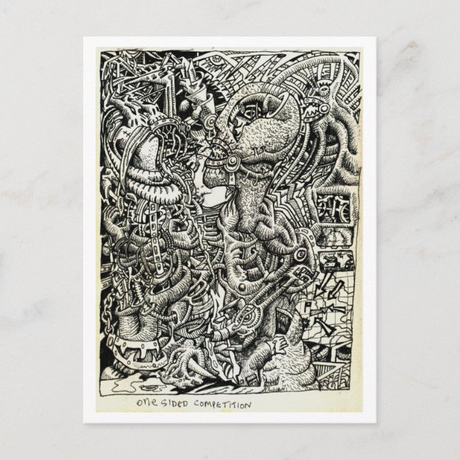 Einseitiger Wettbewerb von Brian Benson Postkarte (Vorderseite)