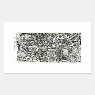 Einseitiger Wettbewerb von Brian Benson Rechteckiger Aufkleber