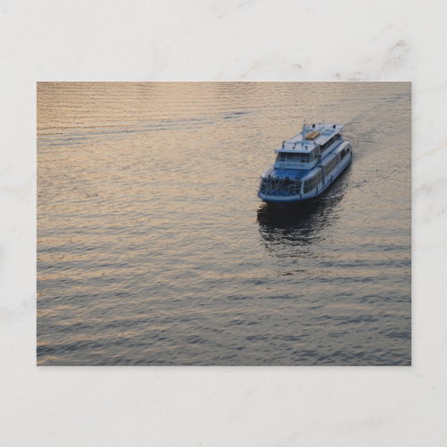 Einseitiges Boot Postkarte (Vorderseite)