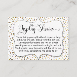 Einsetzen der Showdusche für benutzerdefinierte An Begleitkarte