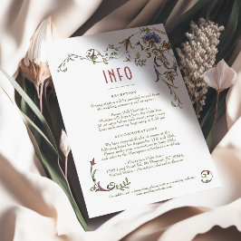 Einsetzen des INFO-Vintagen Viktorianischen Belle Einladung