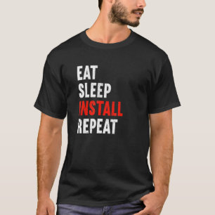 Einsetzen von Wiederholelektronik für Elektrogerät T-Shirt