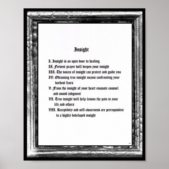 Einsicht Poster (Vorne)