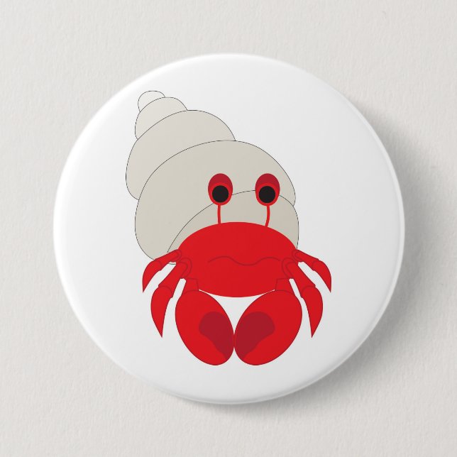Einsiedlerkrebs Button (Vorderseite)