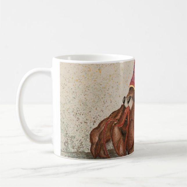 Einsiedlerkrebs-Party Kaffeetasse (Links)