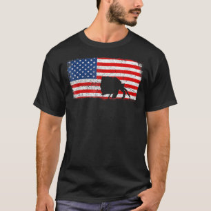 Einsiedlerkrebs Patriotische amerikanische Flagge T-Shirt