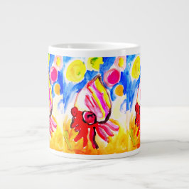 Einsiedlerkrebs-Wasserfarben-Spaß Jumbo-Tasse