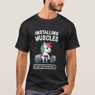 Einsparung von Muskeln Einhorn Lustig Süßes Einhor T-Shirt