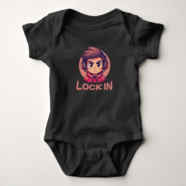 einsperren | Pro Gamer | Streamer Baby Strampler (Vorderseite)