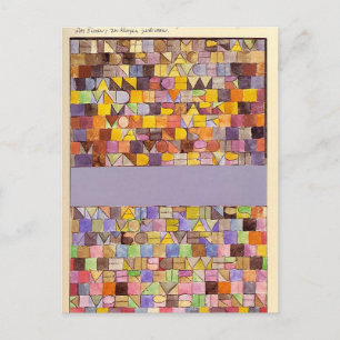 Einst von Paul Klee aus dem Gray of Night hervorge Postkarte