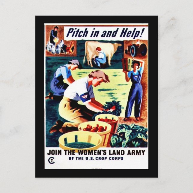 Einstechen und Hilfe Postkarte (Vorderseite)