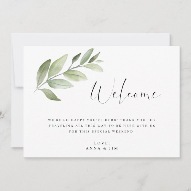 Einsteckkarte für das Hochzeitstich (Vorderseite)