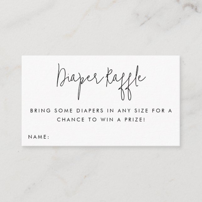 Einsteckkarte für das Windelrad-Ticket Babydusche Begleitkarte (Vorderseite)